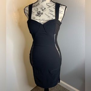 Cute tight fitted, see through dress!
